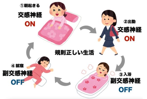 健康的な生活リズムを送っているので自律神経が乱れていない女性の画像