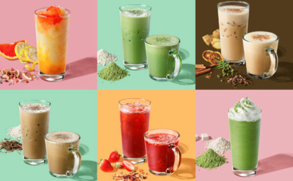 グランフロント大阪にオープンするスターバックスティー＆カフェのメニューのイメージ